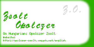 zsolt opolczer business card